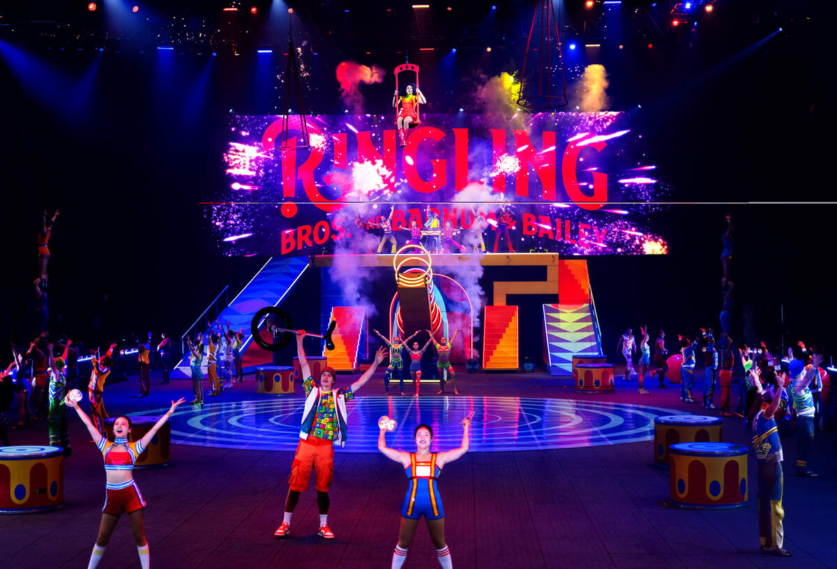 The cast of the Ringling Bros. and Barnum & Bailey “Greatest Show on Earth.” The circus troupe is bringing its dare-defying performance back to Sacramento’s Golden 1 Center, Sept. 17-20.